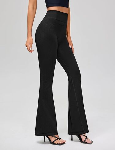 BMJL Womens Butt Lifting Flare Wide Leg Leggings High Waist Tummy Control No Front Seam Gym Workout Casual Yoga Pants in Saudi Arabia