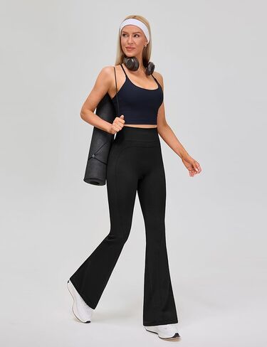 BMJL Womens Butt Lifting Flare Wide Leg Leggings High Waist Tummy Control No Front Seam Gym Workout Casual Yoga Pants in Saudi Arabia