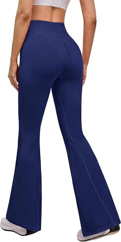 BMJL Womens Butt Lifting Flare Wide Leg Leggings High Waist Tummy Control No Front Seam Gym Workout Casual Yoga Pants in Saudi Arabia