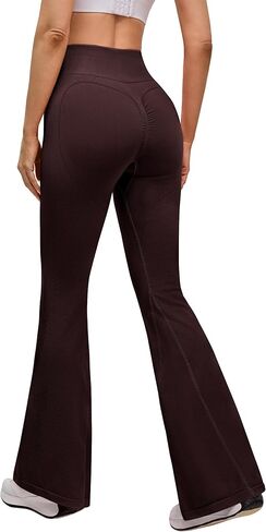 BMJL Womens Butt Lifting Flare Wide Leg Leggings High Waist Tummy Control No Front Seam Gym Workout Casual Yoga Pants in Saudi Arabia