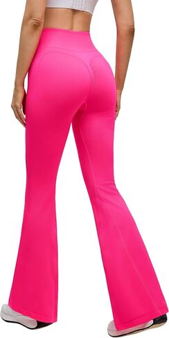 BMJL Womens Butt Lifting Flare Wide Leg Leggings High Waist Tummy Control No Front Seam Gym Workout Casual Yoga Pants in Saudi Arabia