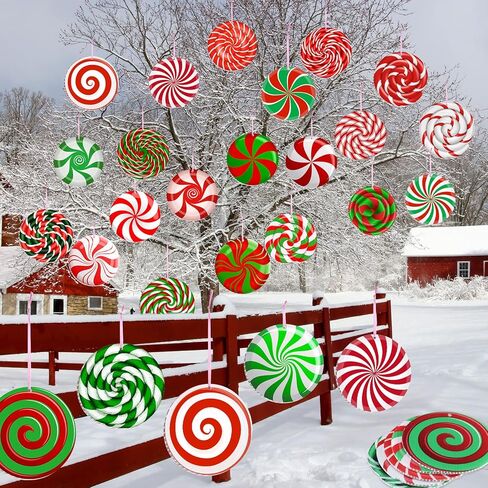 Rtteri 30 Pcs Easter Egg Outdoor Hanging Ornaments Colorful Double Sided Printing Tree Ornament Plastic Easter Egg Hanging Ornament for Porch Tree Yard Lawn Party in Saudi Arabia