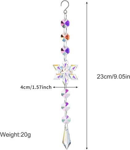 Chakra Wind Spinner, Crystal Sun Catcher with Gazing Ball, Rainbow Maker for Garden, Spiritual Home Decor, Window Hanging Ornament, Outdoor Wind Chime, Meditation Gift in Saudi Arabia