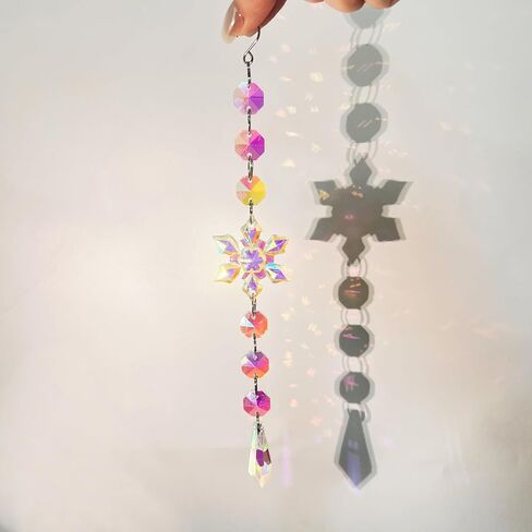 Chakra Wind Spinner, Crystal Sun Catcher with Gazing Ball, Rainbow Maker for Garden, Spiritual Home Decor, Window Hanging Ornament, Outdoor Wind Chime, Meditation Gift in Saudi Arabia