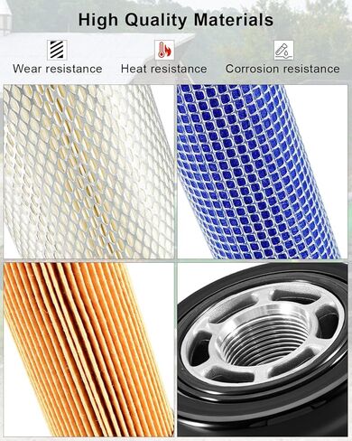 Filter Kit Fit for John Deere 4200 4300 4400 Compact Utility Tractor Replace LVA21198 M131802 M131803 M806419 MIU804763 LVA10419 in Kuwait