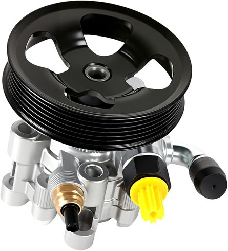 Power Steering Pump 20-69989 with Pulley for 2006-2011 Impala 3.5L, for 2006-2011 Impala 3.9L, for 2006-2007 Monte Carlo 3.5L 3.9L 5.3L, Replace OE 96-69989, 15267585, 88964571 in Saudi Arabia