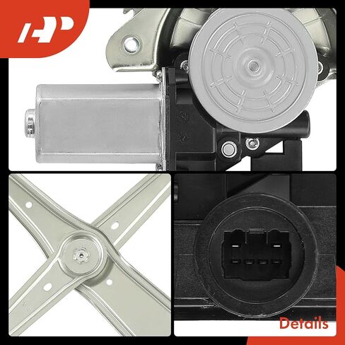 A-Premium Electric Power Window Regulator with Motor (6 Pins) Compatible with Lexus ES300 2002-2003, RX330 2004-2006, RX350 2007-2009, RX400h 2006-2008, with Anti-Pinch Function, Front Passenger Side in Saudi Arabia