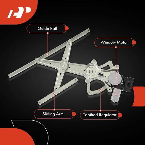 A-Premium Electric Power Window Regulator with Motor (6 Pins) Compatible with Lexus ES300 2002-2003, RX330 2004-2006, RX350 2007-2009, RX400h 2006-2008, with Anti-Pinch Function, Front Passenger Side in Saudi Arabia