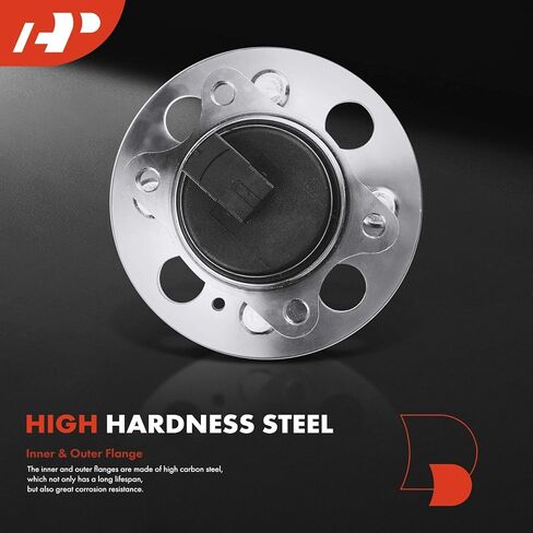 A-Premium 2 x Rear Wheel Bearing and Hub Assembly with ABS & 4-Lug Compatible with Hyundai Accent 2006-2011 & Kia Rio 2006-2011, Rio5 2006-2011, FWD Only in Saudi Arabia