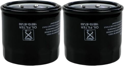 2 قطعة 16510-87J00 فلتر زيت متوافق مع سوزوكي قارب DF 25 30 40 50 60 70 Outboards OEM #16510-87J00, 778885, 5031411 in Saudi Arabia