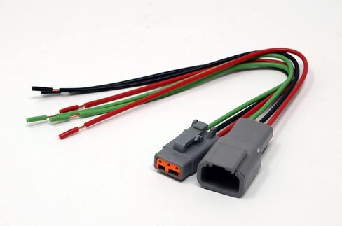 مجموعة ضفيرة موصل DTM الألمانية، سلك 20AWG GPT (صنع في الولايات المتحدة الأمريكية) (3، رمادي) in Kuwait