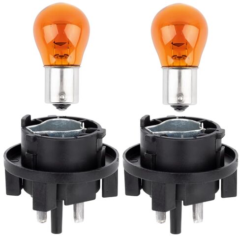 2PCS Turn Signal Light Socket Holder Fit for Mercedes-Benz CLK 320 430 E320 E420 E430 E55 AMG Repalce OE A0008269182 with Light Bulb Single-Filament in Kuwait