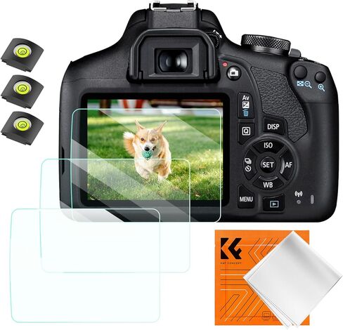 K&F Concept [3pcs Screen Protector for Canon G9X II G9X G7X III G7X II G7X G5X II G5X Camera, Ultra Clear Tempered Glass Screen Protector, Anti Scratch Bubble Free Ultra Resistant in Kuwait