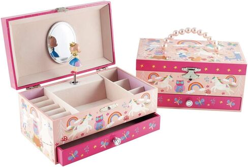 Rainbow Fairy Musical Jewellery Box with Drawer by Floss & Rock in Saudi Arabia