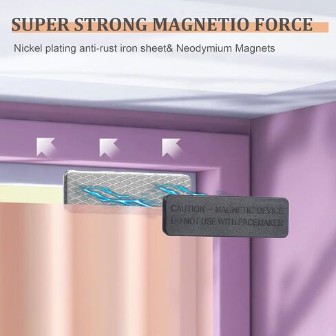 12 Pairs Magnetic Curtain Weights with Adhesive Waterproof Magnets for Blackout Curtains Outdoor Patio Mosquito Net Gazebos Cabanas Flag and Indoor Use Secure Name Tags ID Badges in Heavy Wind in Kuwait