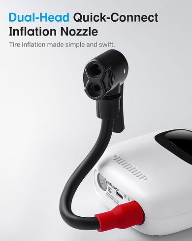 Portable Inflator 150PSI with Digital Pressure Gauge, Air Compressor, Cordless Inflator for Cars, Motorcycles, Bicycles, Balls in Saudi Arabia