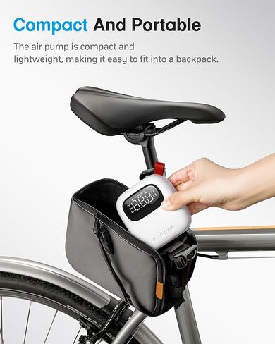 Portable Inflator 150PSI with Digital Pressure Gauge, Air Compressor, Cordless Inflator for Cars, Motorcycles, Bicycles, Balls in Saudi Arabia
