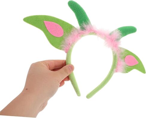 1 Set Plush Dinosaur Headband with Tail and Bowtie Cute Halloween Costume Accessories for Soft Plush Animal Props for Role Play and Themed Parties in Saudi Arabia