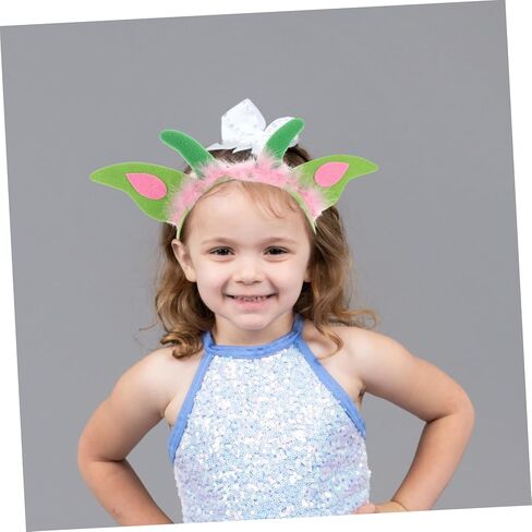 1 Set Plush Dinosaur Headband with Tail and Bowtie Cute Halloween Costume Accessories for Soft Plush Animal Props for Role Play and Themed Parties in Saudi Arabia
