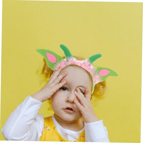 1 Set Plush Dinosaur Headband with Tail and Bowtie Cute Halloween Costume Accessories for Soft Plush Animal Props for Role Play and Themed Parties in Saudi Arabia