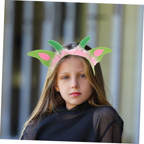 1 Set Plush Dinosaur Headband with Tail and Bowtie Cute Halloween Costume Accessories for Soft Plush Animal Props for Role Play and Themed Parties in Saudi Arabia