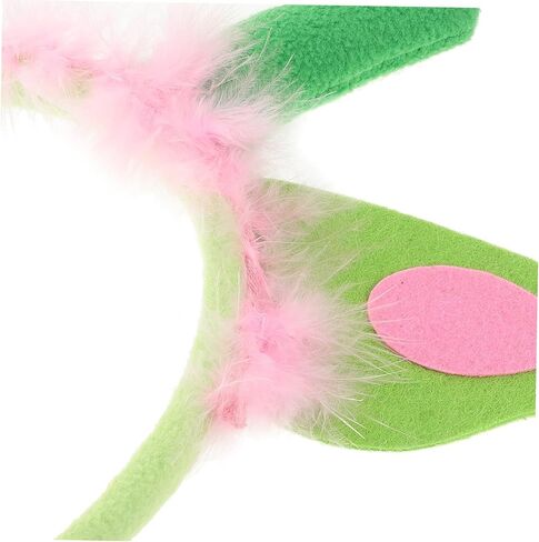 1 Set Plush Dinosaur Headband with Tail and Bowtie Cute Halloween Costume Accessories for Soft Plush Animal Props for Role Play and Themed Parties in Saudi Arabia