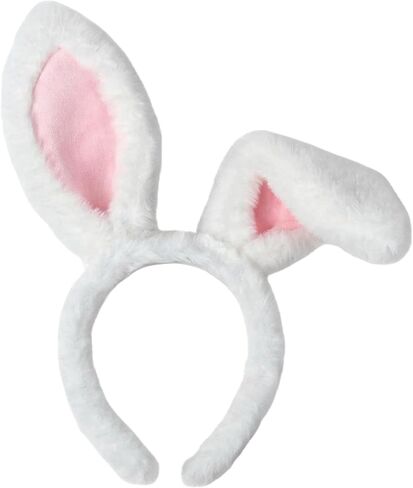SIOTMERA Easter Bunny Ears Headband, Fluffy Bendable Rabbit Ears Hairband for Adults, Bunny Costume for Halloween, Christmas in Kuwait