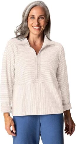 بلوفر Pasadena Knit Stripe Sierra من هابيتات للنساء - 21510 in Kuwait