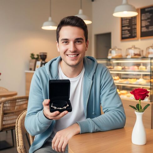 12Pcs Velvet Bracelet Gift Box Bulk, Classic Black Bracelet Pendant Necklace Gift Box Case for Jewelry Storage Display Case for Christmas Wedding Engagement Birthday Anniversary in Kuwait