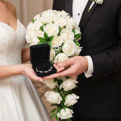 12Pcs Velvet Bracelet Gift Box Bulk, Classic Black Bracelet Pendant Necklace Gift Box Case for Jewelry Storage Display Case for Christmas Wedding Engagement Birthday Anniversary in Kuwait