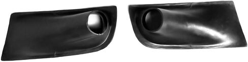 Front Bumper Brake Air Ducts, Compatible with 1992-1995 Honda Civic 2DR Coupe 3DR Hatchback, Polyurethane(PU) Fog Light Covers, Unpainted Black in Kuwait