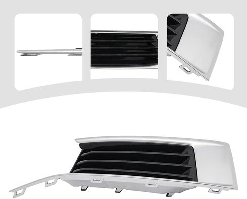 Fog Light Cover for Cadillac XTS 2018-2019,Right Passenger Side Fog Lamp Cover Replacement,Black Chrome ABS Trim KD569903222 in Kuwait