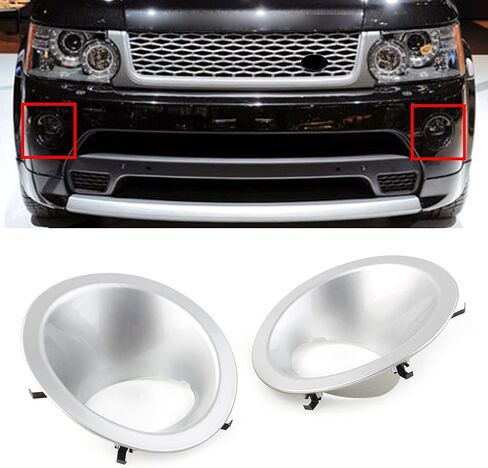غطاء حافة مصباح الضباب الأمامي Cnfang4 لسيارة رينج روفر سبورت 2010-2013، قطعتان in Kuwait