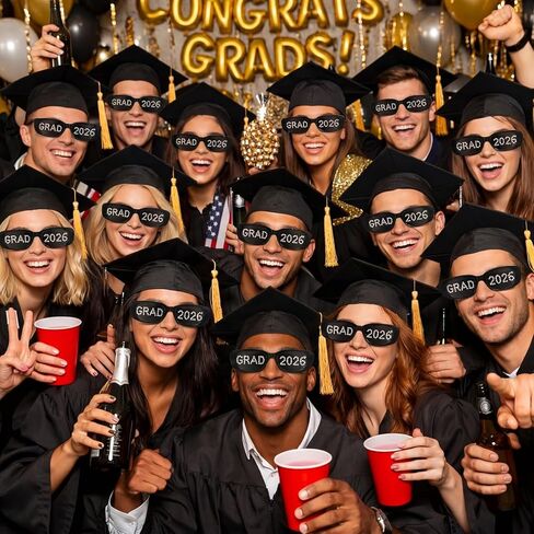 Grad 2026 Sunglasses with Diamond Glitter Prom 2026 Party Favors Graduation Gift Glasses Party Supplies Photo Prop in Saudi Arabia