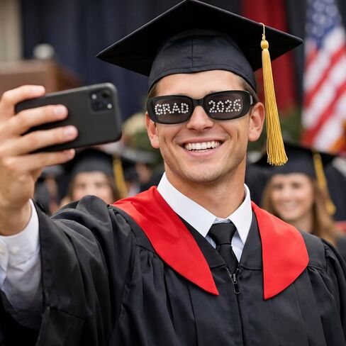 Grad 2026 Sunglasses with Diamond Glitter Prom 2026 Party Favors Graduation Gift Glasses Party Supplies Photo Prop in Saudi Arabia