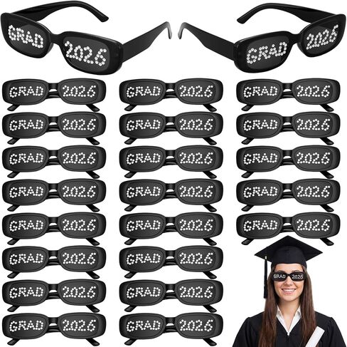 Grad 2026 Sunglasses with Diamond Glitter Prom 2026 Party Favors Graduation Gift Glasses Party Supplies Photo Prop in Saudi Arabia
