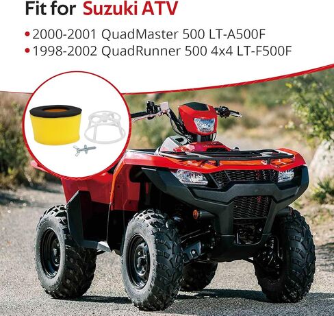 JAVIK Air Filter And Filter Cage Holder Guide With Bolt For Suzuki QuadRunner 500 LT-F500F LT-A500F 1998-2002 O.E.M# 13791-04F00 in Saudi Arabia