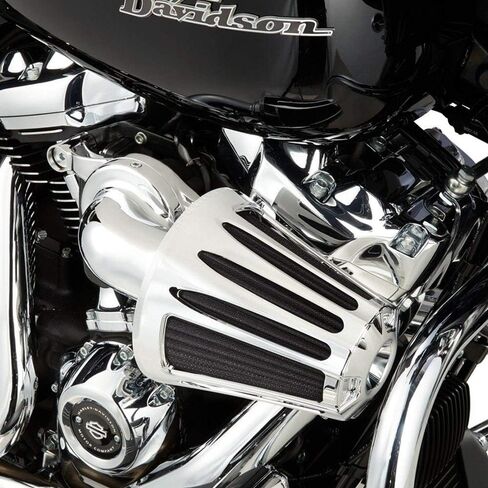 Arlen Ness 90 Degree Monster Sucker Air Cleaner Deep Cut Cover Chrome 81-024 in Saudi Arabia