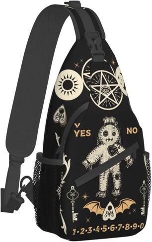 حقيبة ظهر Goth Coffin Horror Gothic Sling Backpack Crossbody حقيبة كتف للسفر والمشي لمسافات طويلة هدايا Daypack in Kuwait