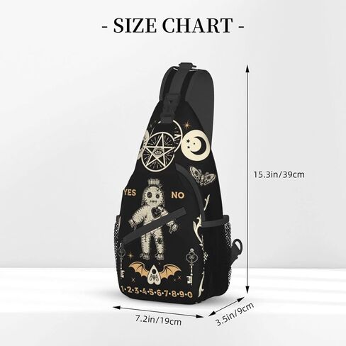 حقيبة ظهر Goth Coffin Horror Gothic Sling Backpack Crossbody حقيبة كتف للسفر والمشي لمسافات طويلة هدايا Daypack in Kuwait