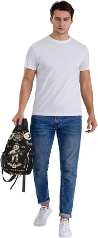 حقيبة ظهر Goth Coffin Horror Gothic Sling Backpack Crossbody حقيبة كتف للسفر والمشي لمسافات طويلة هدايا Daypack in Kuwait