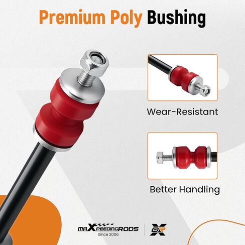 maXpeedingrods Front Stabilizer Sway Bar End Link for Chevy Silverado GMC Sierra 1500 1999-2006, K80631 K700539 Pair Front Suspension Sway Bar Link Kit in Saudi Arabia