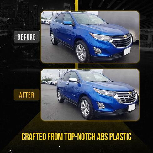 Chrome Car Side Rear View Mirror Cover Caps Replacement Compatible with 2018-2024 Chevrolet Equinox, MC360 in Kuwait