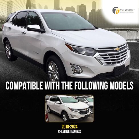 Chrome Car Side Rear View Mirror Cover Caps Replacement Compatible with 2018-2024 Chevrolet Equinox, MC360 in Kuwait