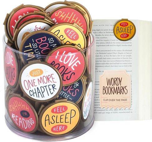 Reading Rewards Clip Over The Page Wordy Bookmarks for Kids - Fun Bookmarks for Children, Classroom Prizes, Motivational Book Markers, Planner Accessories - Book Marks for Reading Women - 75 Pack in Kuwait