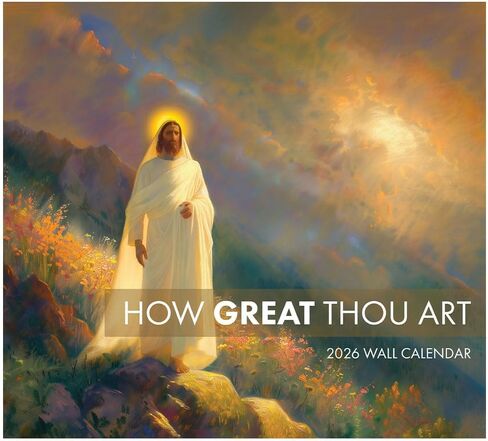 كم أنت عظيم الفن 2026 تقويم جدار يسوع مع صور ملهمة ليسوع المسيح والكتاب المقدس من الكتاب المقدس (2026) in Kuwait