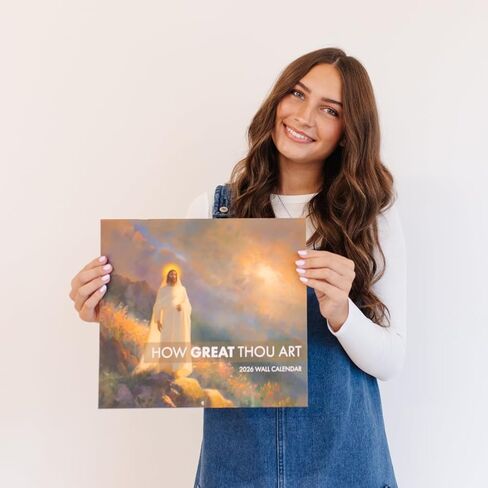 كم أنت عظيم الفن 2026 تقويم جدار يسوع مع صور ملهمة ليسوع المسيح والكتاب المقدس من الكتاب المقدس (2026) in Kuwait