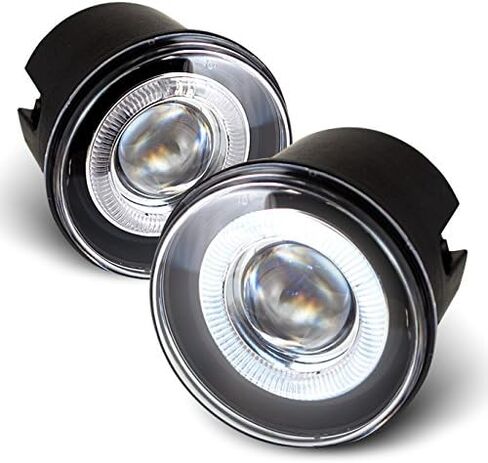 AKKON - For Chrysler 300C | Dodge Charger SRT-8 | Caliber SRT-4 LED Ring Fog Light Assembly W/Switch + Wiring + Relay in Saudi Arabia