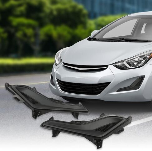G-PLUS Front Fog Light Cover Compatible with 2016 Elantra Value Edition 2014-2016 Elantra GL GLS L Limited SE Sport Left Driver Right Passenger Side 865633X700 HY1038124 865643X700 HY1039124 in Saudi Arabia