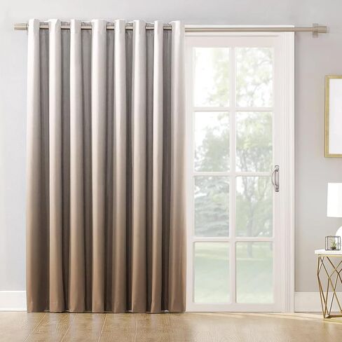 Brown Ombre Bedroom Curtains Blackout Curtains Room Darkening Thermal Insulated Window Drapes for Living Room 2 Panels 42x63inch in Saudi Arabia